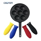 7 Hole Takoyaki Pan Cast Iron Pancake Bake Pan