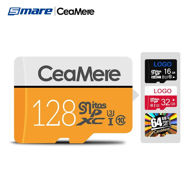 

Smare 5years warranty Micro Memory SD card 128gb 64gb 32gb 16gb Class10 U3 High Speed Full Actual Capacity TF Flash Card