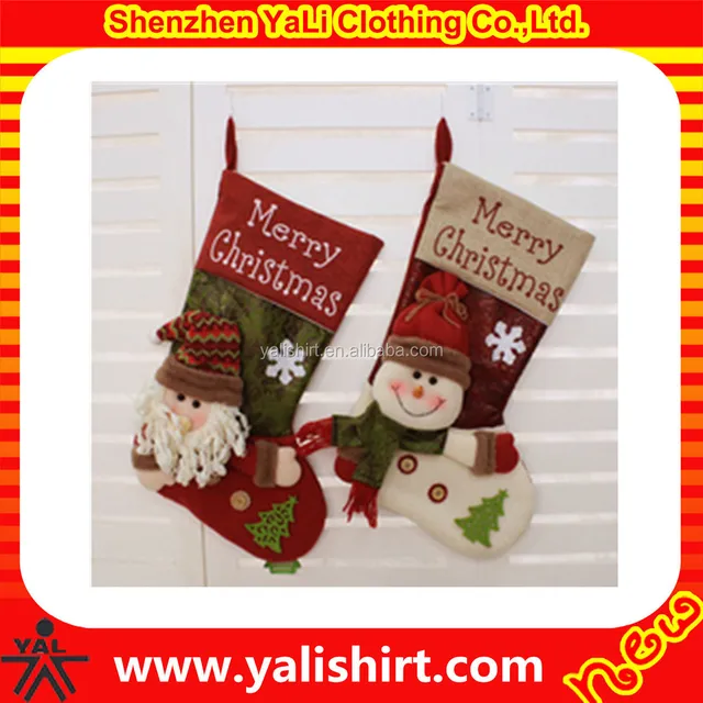 cheap high quality merry christmas snowman socks decorations