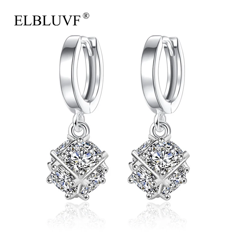 ELBLUVF Copper Alloy Zircon Jewelry S925 Silver Plated Ball Shape Earrings Wholesale, White gold
ELBLUVF Copper Alloy Zircon Jewelry S925 Silver Plated Ball Shape Earrings Wholesale, White gold