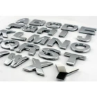 25mm high 3d custom metal logo emblem badges metal letters for car emblem marker