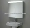 Luxury villa bathroom fluorescent mirror cabinet with top light and shaver socket