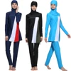 Color blocked Full Cover muslim sport wear Islamic modest Swim suits modest sport wear wholesale beach wear