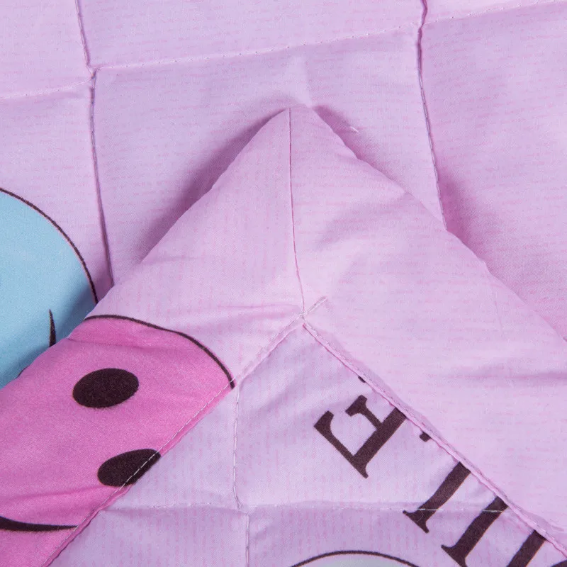 2016 lovely Cartoon Style summer Comforter quilts blanket/pink Smile design/twin full queen king size quilts