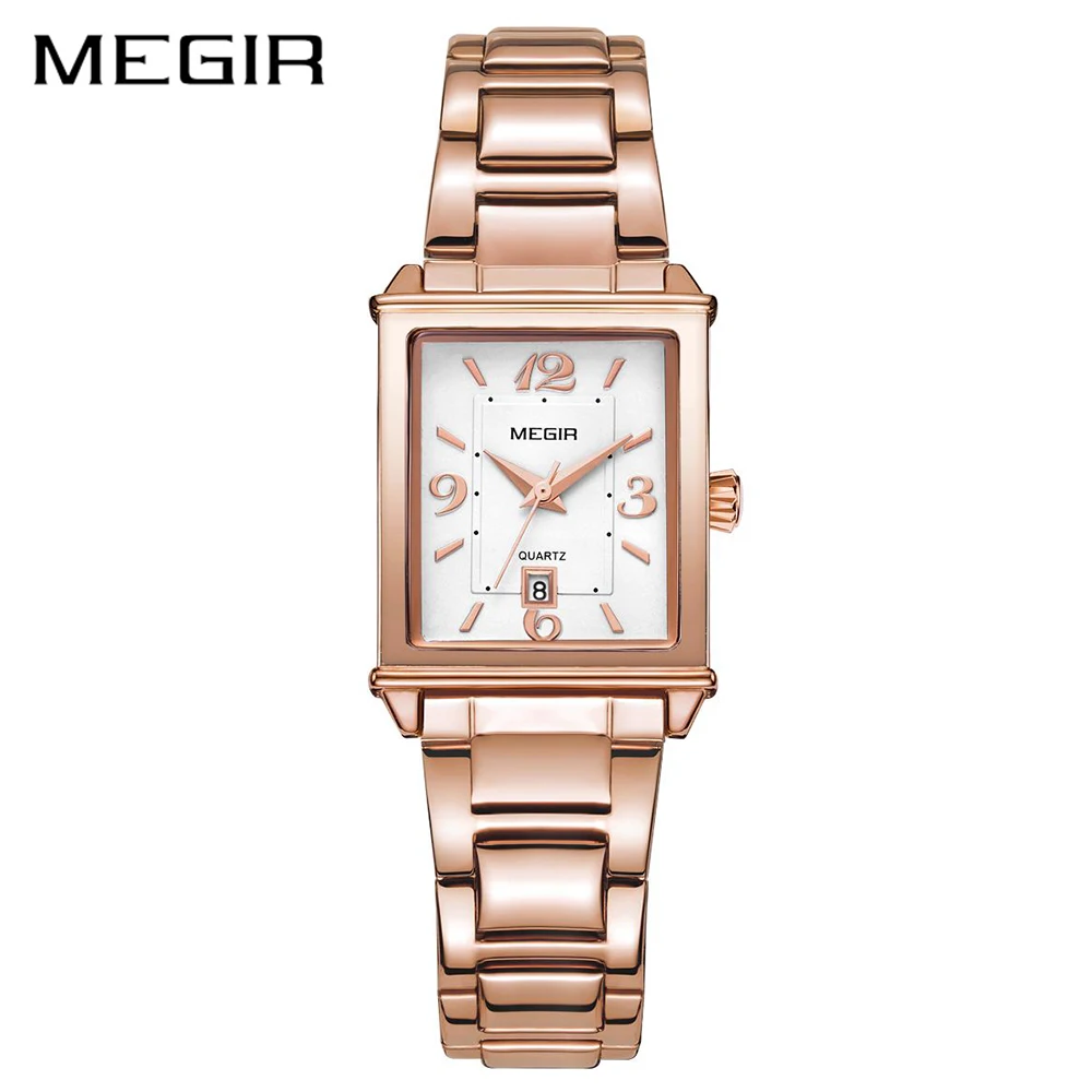 

Megir brand luxury simple women watches stainless steel watch women quartz ladies wrist watch gold relogio feminino reloj mujer