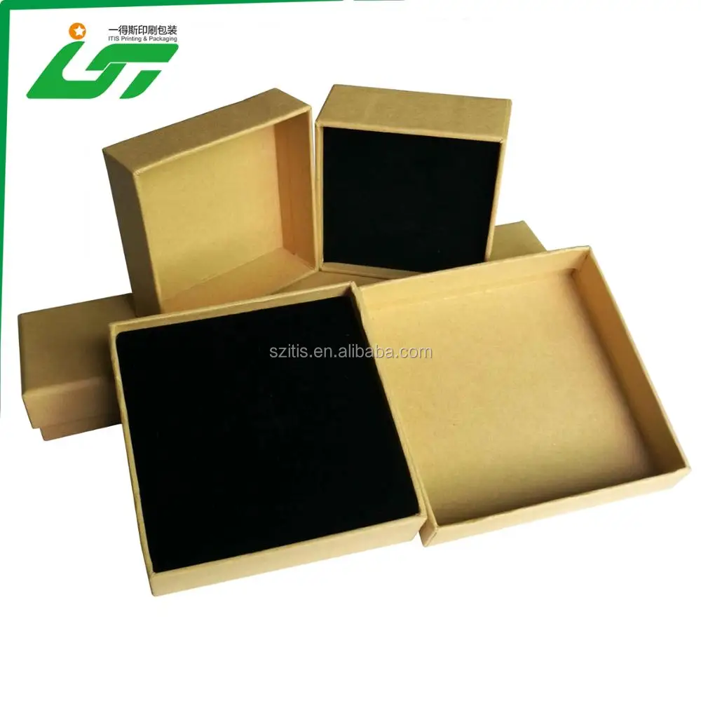 colour printing golden cardboard kraft paper gift box with