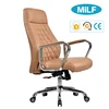 Plastic PP frame steel wheel living room message ergo office leather swivel reclining chair with leg rest