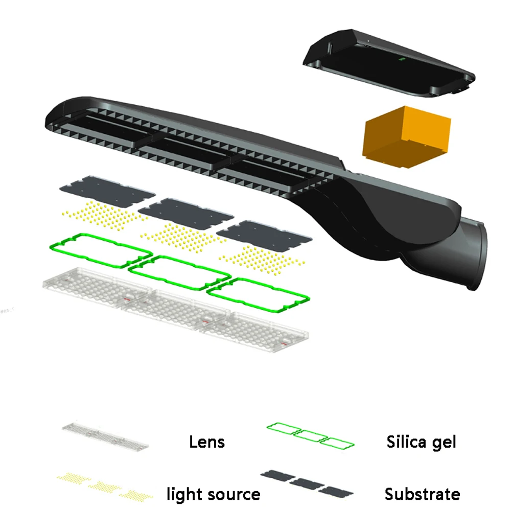 Outdoor ip65 waterproof aluminum led roadlight - ANKUX.COM