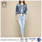 Fashion clothing denim shirt women Jeans blouse with facyory price