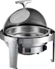 Stainless steel food warmer roll top glass lid chafing dish