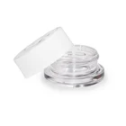 3ML 5ML 7ML 9ML Glass Wax Containers clear color CBD Wax Oil Concentrate Container glass Dab Jar