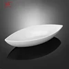 Eco-friendly new bone china 19.5" Plateglossy olive shape plate