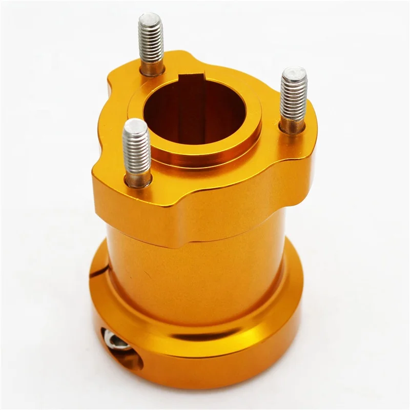 Go Kart Rear Wheel Hub Pair Billet Cnc Gold 40mm Axle 6mm Key Buy Go