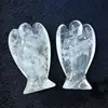 Wholesale Natural Gemstone Clear Quartz Crystal Angel Figurines Pocket Angel For Gifts