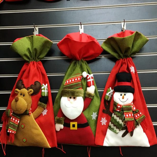 large luxury 3d stereoscopic christmas gift bag