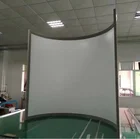 200 Inch Fixed Curved Frame Projector Screen,3D Silver Movie Theater Screen cinema equipment