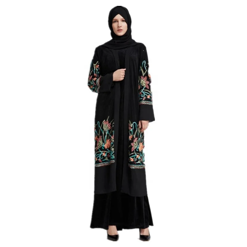 Excellent quality embroidery abaya islamic clothing muslim women long dress abaya dubai, Black
Excellent quality embroidery abaya islamic clothing muslim women long dress abaya dubai, Black