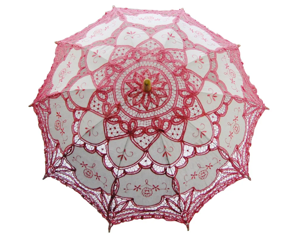Fantastic embroidered macrame embroidery decoration wedding souvenir umbrella, White
Fantastic embroidered macrame embroidery decoration wedding souvenir umbrella, White