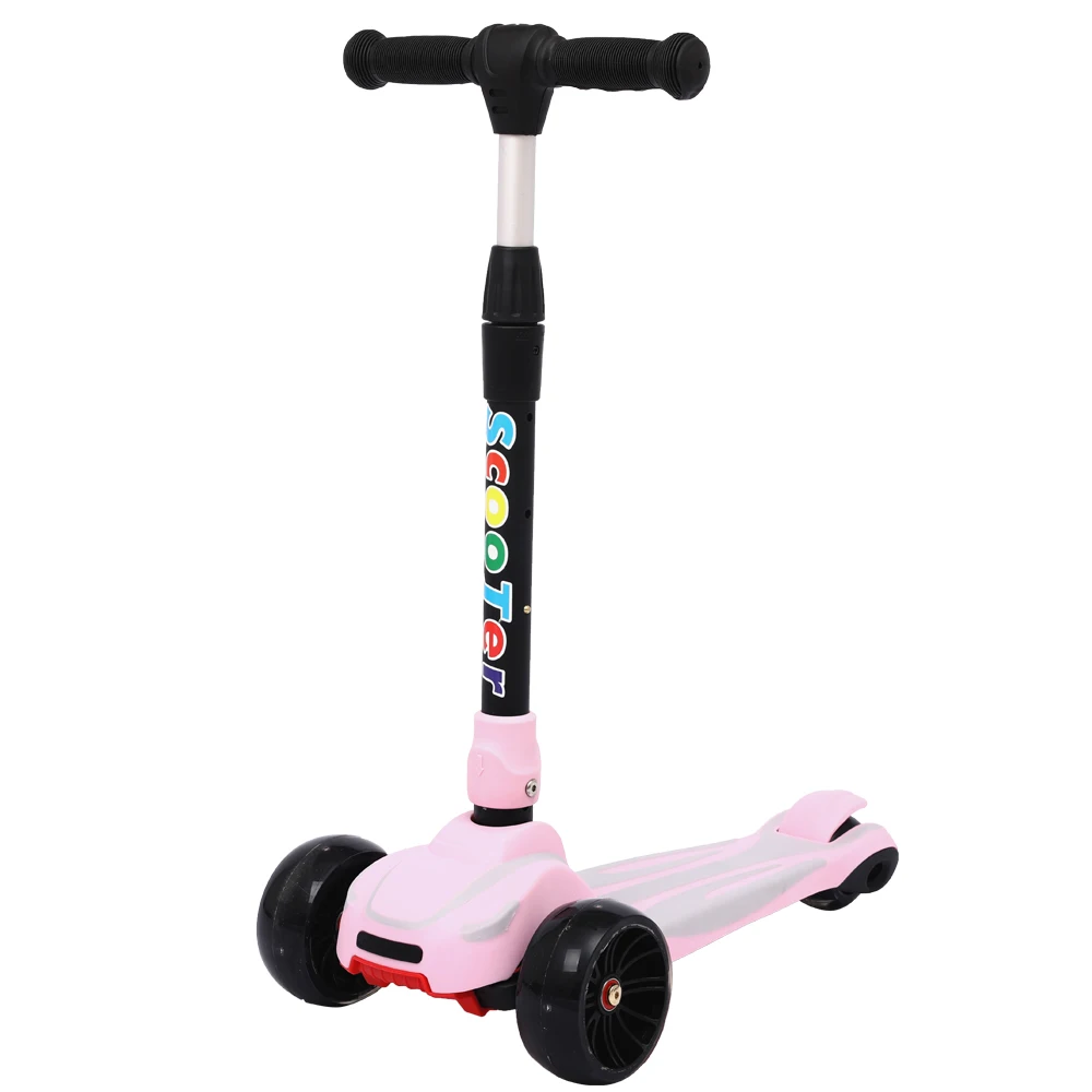 

Kick Scooter for Kids 3 Wheel Scooter for Toddlers Girls & Boys, 4 Adjustable Height, Lean to Steer with PU LED Light Up Wheels