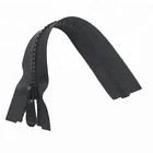 Smooth large big teeth open ended plastic waterproof zipper #8