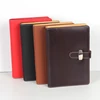 Colorful leather A4 leather notebook custom logo for business loose-leaf paper