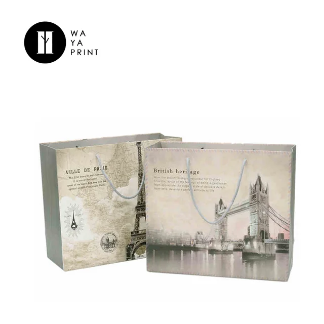 high quality custom size personalized cheap paper wine bags