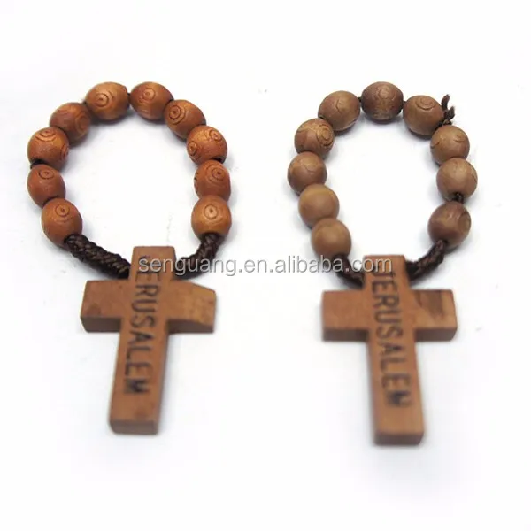 cross rosary ring