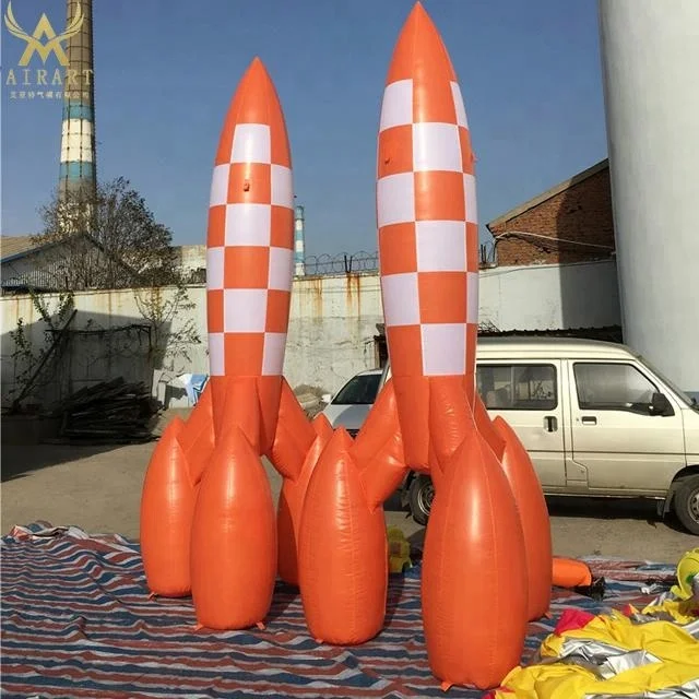 factory outlet giant inflatable Rocket for commercial advertising,outdoor promotion
