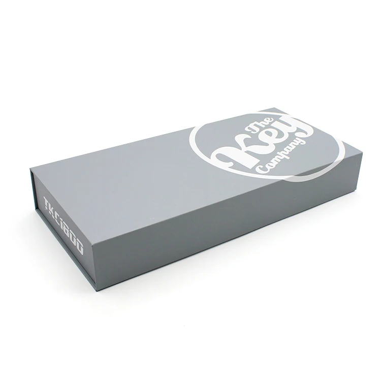 custom luxury magnet closure flat pack paper box for gift