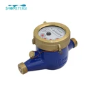 LXSG DN25 mm 1/2 inch brass body multi jet dry dial cold water meter