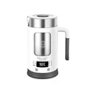 Stainless steel 600ml mini portable multifunction temperature adjustable cordless electric tea maker with two layer teapot