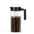 1L Black Airtight Borosilicate Glass Cold Brew Coffee Maker