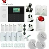 DIY WIFI 3G GSM GPRS Wireless APP Remote Control home security Alarm system with Voice 433 Wireless Detectors Alarm Smart