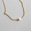 Youthway fresh water pearl 18K gold plated S925 sterling silver choker necklace
