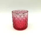 Mini glass tea light candle holder for wedding table centerpieces