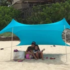 UV50+Lycra Camping Outdoor Shelter Pop Up Umbrella Wind Proof Beach Sun Shade Tent