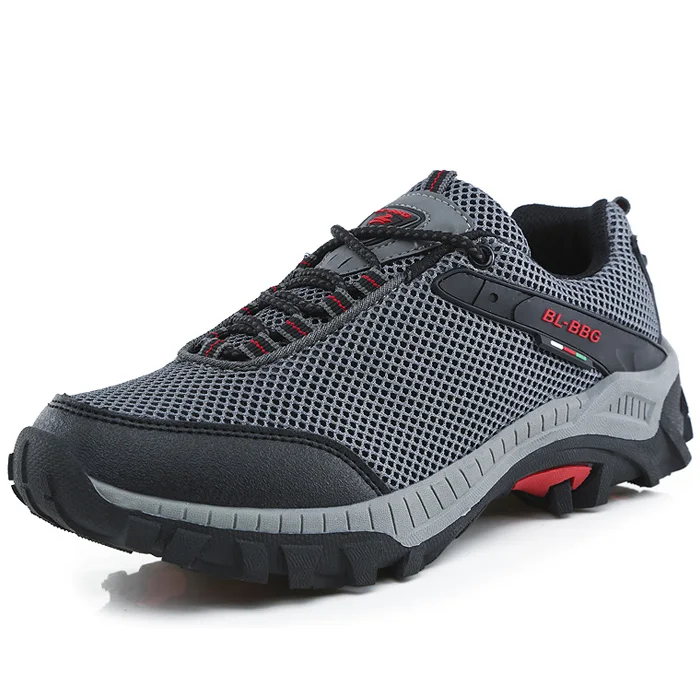Men spring summer breathable hiking shoes men walking shoes brand sneakers anti-slip wear-resistant outdoor cross-country shoes