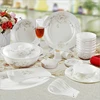 Haonai high quality bone china dinner set with customized printing