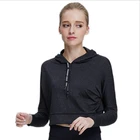Custom Winter Sports Running Hoodie Womens Crop Top Hoodie