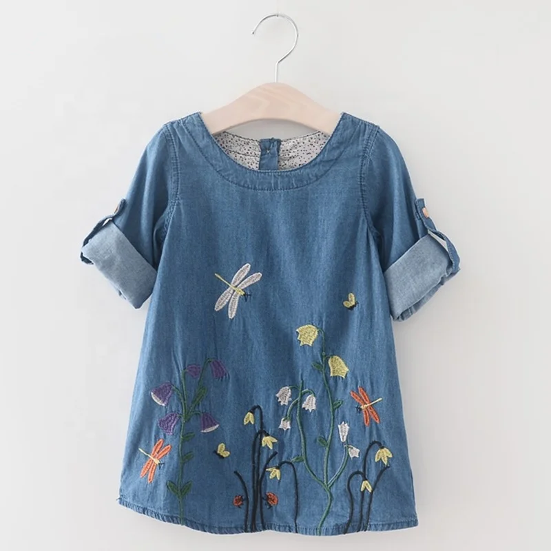 Hot sale baby clothing girls denim kids summer dresses embroidered children clothes girls, Blue -same as picture
Hot sale baby clothing girls denim kids summer dresses embroidered children clothes girls, Blue -same as picture