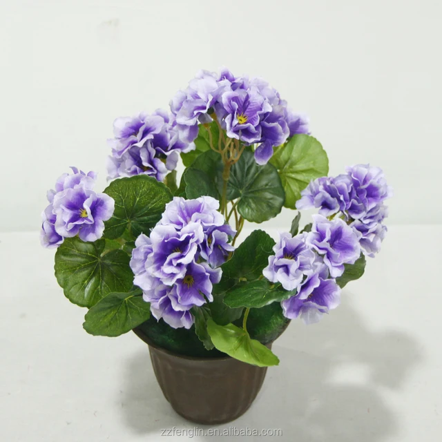 latex real touch mini artificial geraniums flower wholesale for