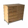 european french style solid oak wooden storage cabinet natural style wooden chest of drawers
