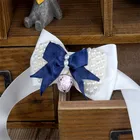 JXANRY Pet Dog Cat Pet Accessories Necklace with Bowknot Handmade Fashion Bell Accessories Pet Supplier