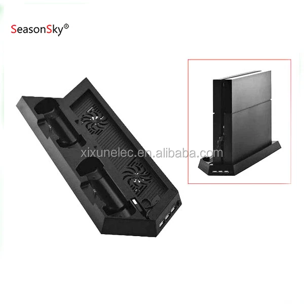 Dual cool vertical console stand controller charging stand for PS4