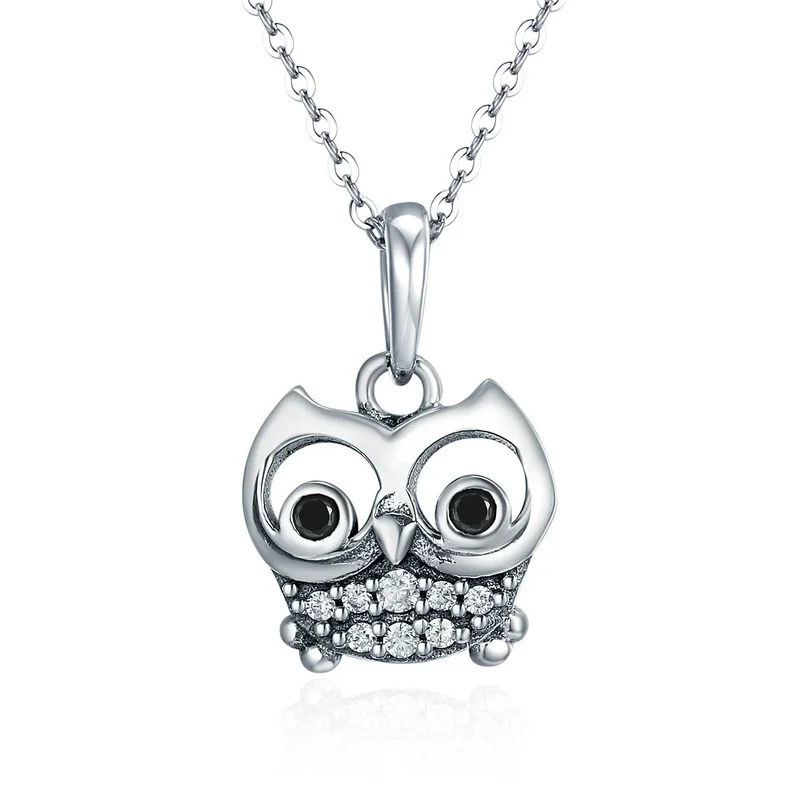 Authentic 100% 925 Sterling Silver Animal Cute Owl Necklace for Women Pendant Necklace Fashion Jewellery
Authentic 100% 925 Sterling Silver Animal Cute Owl Necklace for Women Pendant Necklace Fashion Jewellery