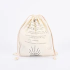 Soft cloth drawstring shoe bag for women