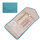 Fashion Velvet Ring Holder Travel Jewelry Organizer Case