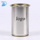 Customized empty caviar tins empty tuna can packing round tuna tin can with lid