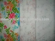 printed linen fabric for clothing and bedding