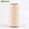 Hot selling NE 6/1 dyed polyester yarn raw white recycle yarn 6s/1